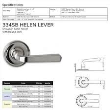 Delaney Hardware Bravura 334SB Helen Lever Dummy Lockset with Modern Round  Trim Reversible Adjustable Door Handle Lever for Closet/Pantry, Matte ...