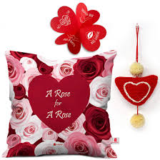 Our valentine gifts for girlfriend will bring back memories of romantic walks or those moments when you surprise your sweetheart with a love proposal. Buy Indigifts Valentine Gifts For Girlfriend A Rose For A Rose Quote Cushion Cover 12 X12 With Filler 1 Heart Hanging Valentine Gift For Boyfriend Love Valentine Day Gift Love Gifts