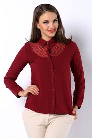 Bordo Robasi Dantelli Gomlek Tozlugiyim Com Tr Moda Gomlek Renkler