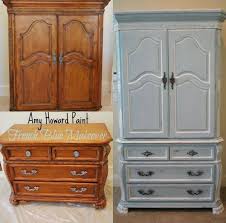 Amy Howard French Blue Makeover Before And After Amy Howard Paint Amy Howard Armoire Makeover