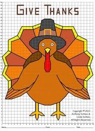 Thanksgiving Turkey Coordinate Graphing Drawing Mystery Picture Coordinate Graphing Coordinate Graphing Pictures Thanksgiving Math Activities