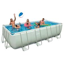 Intex 18 X 9 X 52 Ultra Frame Rectangular Above Ground Swimming Pool With Sand Filter Pump Walmart Com Rectangular Pool Rectangular Swimming Pools Rectangle Swimming Pools
