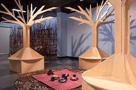Plywood Tree Benches For Out On A Limb Tree Interior Tree Props Wooden Tree