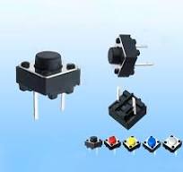 PCB DIP 2 Momentary Tactile Tact Push Button Switch 2 Pin SPST Micro 6 x 6  x 5mm