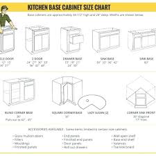 Kitchen Cabinet Sizes Chart Size Full Image For Dimensions