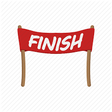 Cartoon Finish Finishing Flag Line Race Ribbon Icon Download On Iconfinder