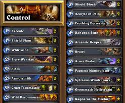 Here you can find our latest warrior decks for the latest hearthstone expansion: Ten Ton Hammer Deck Of The Week 5 Warrior Mid Game Deck