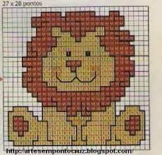 Easy baby animals with blue neck bow cross stitch printable patterns with color guide. Lion Cross Stitch Patterns Baby Cross Stitch Patterns Cross Stitch Animals Cross Stitch Patterns