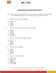 12 downloads 354 views 634kb size. Pdf Api 575 Closed Book Questions For Api 575 Vamshi Krishna Academia Edu