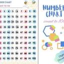 Number Chart 1-50 Numbers 1 to 50 Printable Numbers and Counting ...