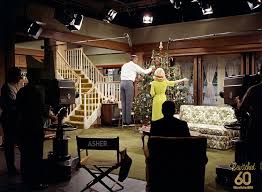 Inspired by a touching moment from Bewitched, we imagine what the backstage  of that beloved scene might have felt like. A quiet glance behind the  cameras, watching the magic unfold on an