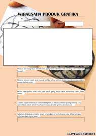 Salah satu karakteristik tempat usaha yang strategis adalah mudah dijangkau. Wirausaha Produk Grafika Worksheet