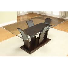 Hokku Designs Uptown Dining Table Glass Top Dining Table Glass Dining Table Dining Table Bases