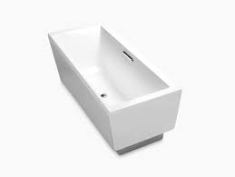 Sunstruck® 60 x 34 oval freestanding bath with fluted shroud and cente. 1 6m Rectangular Freestanding Acrylic Bath 18343t Kohler