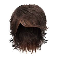 Mens Wig Brown Short Layered Natural Wave Synthetic Pakistan | Ubuy