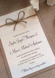 1 Vintage Shabby Chic Sophie Wedding Invitation With Lace And Twine Ebay Chic Wedding Invitations Shabby Chic Wedding Invitations Wedding Invitations Rustic