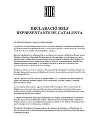 Des partisans de l'indépendance de la catalogne brandissent l'«estelada», le drapeau indépendantiste catalan, ainsi que des drapeaux barcelone voudrait directement prélever la totalité des impôts payés sur son sol et en reverser une partie à madrid. Declaration D Independance De La Catalogne Wikipedia
