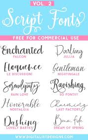 Browse through hundreds of the best cursive fonts and typefaces and find the handwritten typeface thats right for you. Free Script Fonts For Commercial Use Vol 2 Digitalistdesigns Best Free Script Fonts Free Script Fonts Free Cursive Fonts