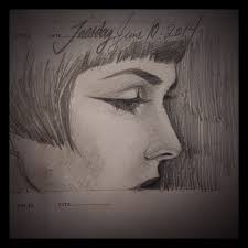 Kat Von D • KvD • Drawing • Doodle • Sketch • Illustration • Art • Arte •  Pencil • One Sketch A Day • OSAD •