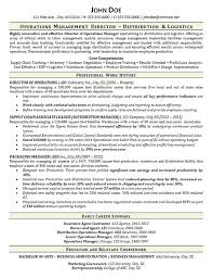 Warehouse Manager Resume Example Distribution Logistics