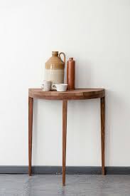 The recycled natural steel of our slim console table gives weight to a handcrafted design that features subtle weld marks unique to each piece. 19 Half Round Table Ideas Half Round Table Table Half Moon Console Table