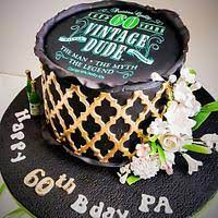 If your father is vegetarian and avoid eggs in cakes, then, worry. 60th Birthday Cake For Dad Cake By Shafaq S Bake House Cakesdecor