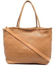 Ghanaian artisan robert ayine anaba hand weaves this unique natural fiber tote bag. Officine Creative Susan Woven Tote Bag Neutrals Milanstyle Com