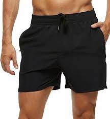 Tyhengta Men S Swim Trunks Quick Dry Beach Shorts With Zipper Pockets And Mesh Lining Mens Swim Trunks Swim Trunks Man Swimming