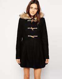 Zara camel duffle coat with removable fur trimmed hood size m. Shopping Duffle Coat With Fur Hood Up To 64 Off