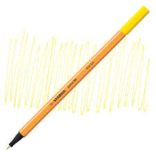 This universal 0.4mm fineliner is great for everyone from students to professionals. Stabilo Point 88 Fineliner Pen Lemon Yellow Blick Art Materials