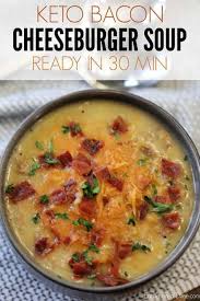 Low Carb Bacon Cheeseburger Soup Recipe Easy Keto Soup Recipe Recipe Bacon Cheeseburger Soup Cheeseburger Soup Easy Soup Recipes