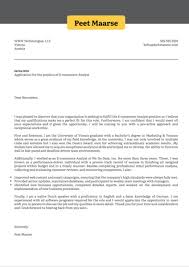 First, we explain the four key parts found in every great cover letter. E Commerce Analyst Cover Letter Sample Kickresume