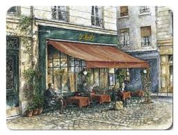 Jason French Cafes By Alex Krajewski Placemats Set Of 4 Large Http Www Amazon Com Dp B0006gszkk Ref Cm Sw R French Cafe Cafe Exterior Storefront Design