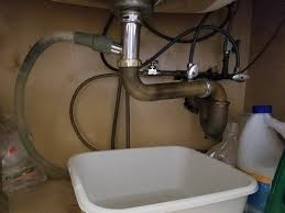 Water supply valve under kitchen sink is leaking how to fix. Plumbing How To Plumb This Kitchen Sink To Stop The Leak And Improve Drainage Itectec