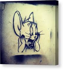 Graffiti decoration pattern decorative vintage retro design silhouette template. Tomandjerry Stencil Art Graffiti Canvas Print Canvas Art By Vik Vaughn