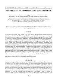 Doc kenakalan remaja dan dampaknya terhadap prestasi peserta didik abdul azis academia edu. Pdf Peran Keluarga Dalam Menanggulangi Kenakalan Remaja