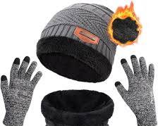 Gambar Hat and gloves for ski