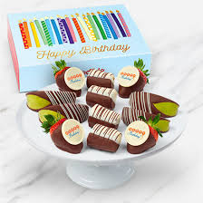 Birthday Celebrations Dipped Fruit Box Edible Arrangements