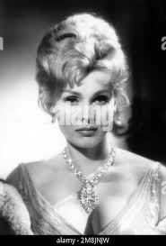 L'actrice Zsa Zsa Gabor Hungarian-American avec second mari Conrad Hilton  mariés (1942-1946 Photo Stock