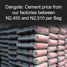 Über 7 millionen englischsprachige bücher. Dangote Cement Price From Our Factories Is Between N2 450 And N2 510 Per Bag Vat Inclusive Nairametrics