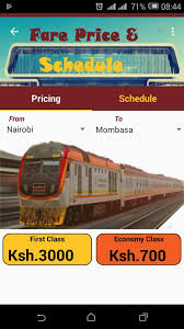 Nairobi to mombasa by train sgr schedule. Madaraka Express For Android Apk Download