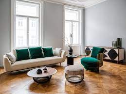 The dark grey leather is in excellent condition. Andes Sofa Elemente Wittmann