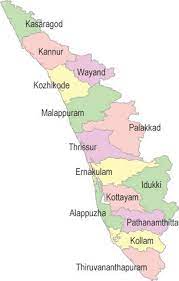 Kerala topographic map, elevation, relief. Kerala Map Kerala India Kerala Tourism India Map India World Map