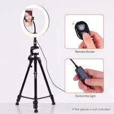Andoer 10inch Led Ring Light With Tripod Stand Phone Holder Remote Shutter 2800k 5700k Dimmable 3 Colors Light For Live Streaming Makeup Photography Camera Video Lighting Andoer Com