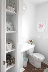 White tiles, white paint, white vanity, and on some other sides. Half Bath A Small Bathroom Remodel On A Budget