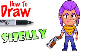 Пенни бравл старс часть 1 как рисовать по клеточкам рисунки brawl stars how to draw pixel art. How To Draw Shelly Brawl Stars Youtube