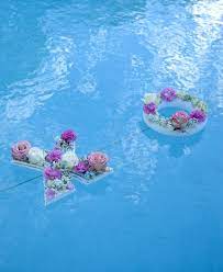 Diy Floating Pool Flower Letters Pool Party Decorations Floating Pool Flowers Pool Wedding Decorations