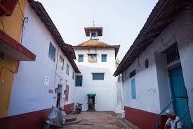 The synagogue at the end of a quiet lane in the old Jewish quarter of Cochin, Kerala. Photograph circa 1930s. Latest photo in the comments section .