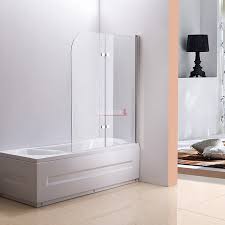 Fully Frameless Over Bath Shower Door 750mm 900mm