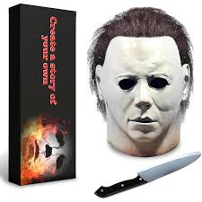 Amazon.com: LyY8FF Halloween horror mask latex cosplay Adam and Barbara  mask (Adam) : Toys & Games